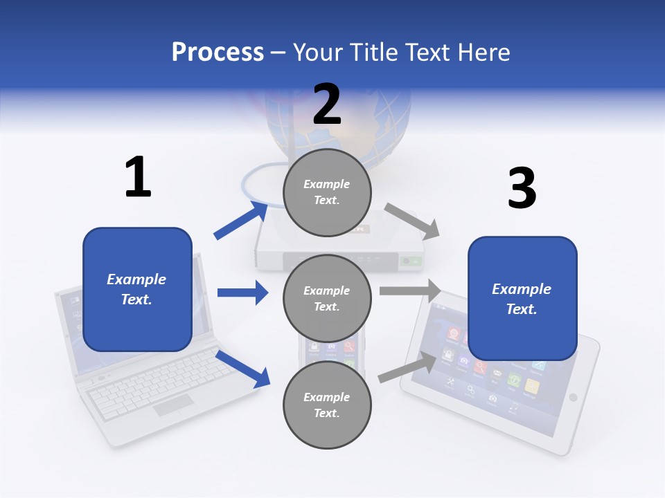Global Laptop Media PowerPoint Template