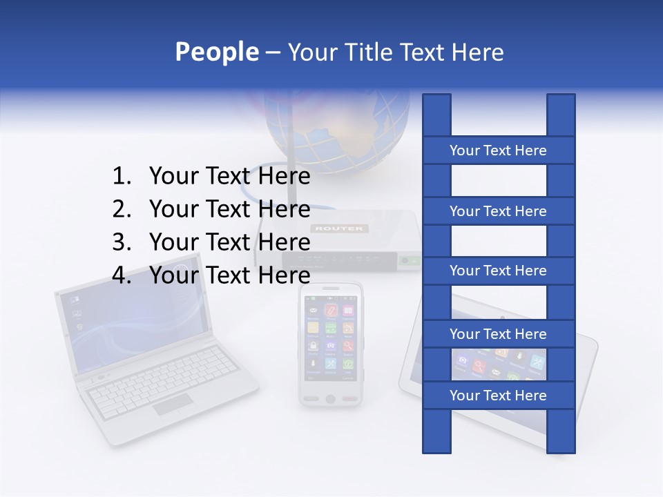 Global Laptop Media PowerPoint Template