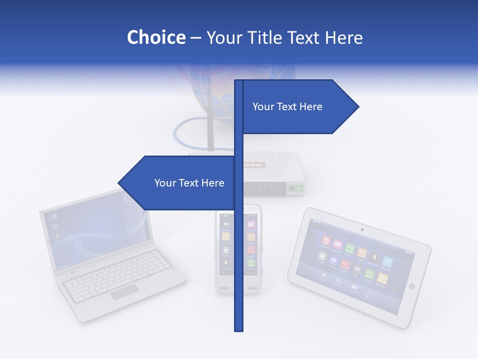 Global Laptop Media PowerPoint Template