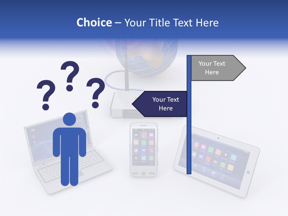 Global Laptop Media PowerPoint Template