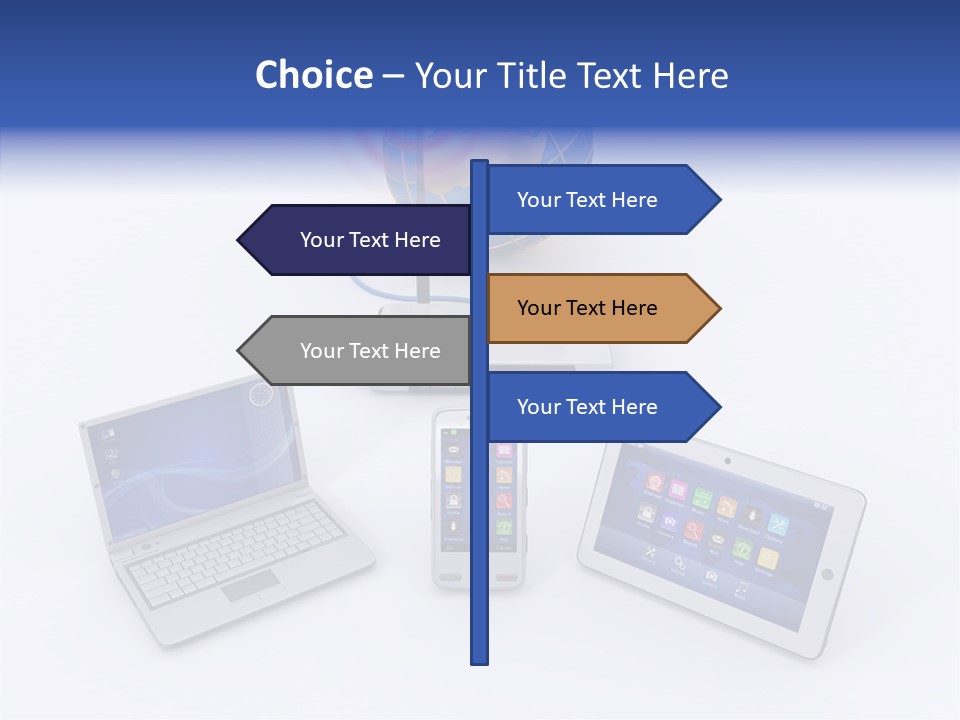 Global Laptop Media PowerPoint Template