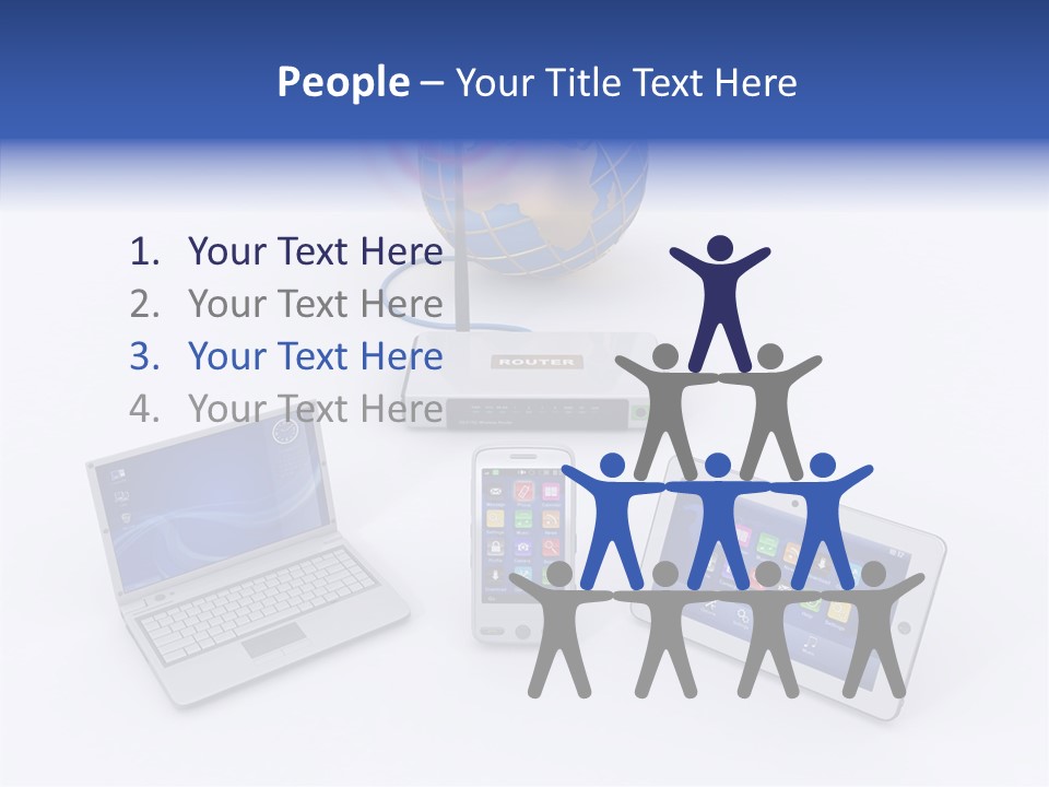 Global Laptop Media PowerPoint Template