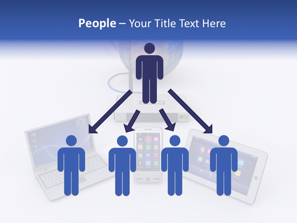 Global Laptop Media PowerPoint Template