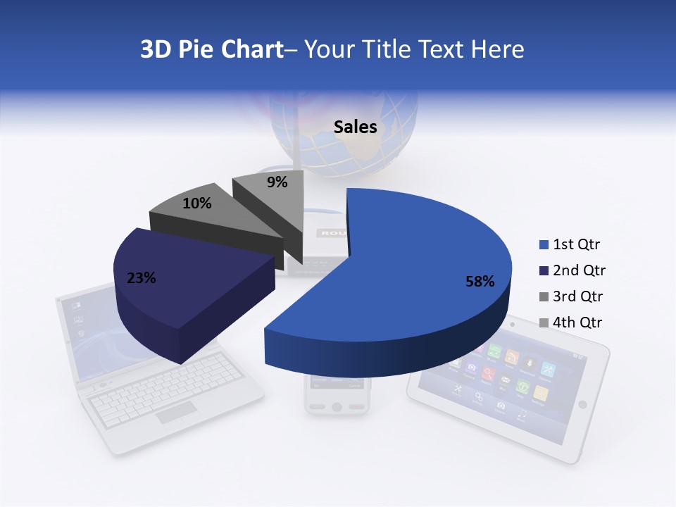 Global Laptop Media PowerPoint Template