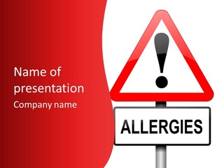 Allergen Treatment Sickness PowerPoint Template