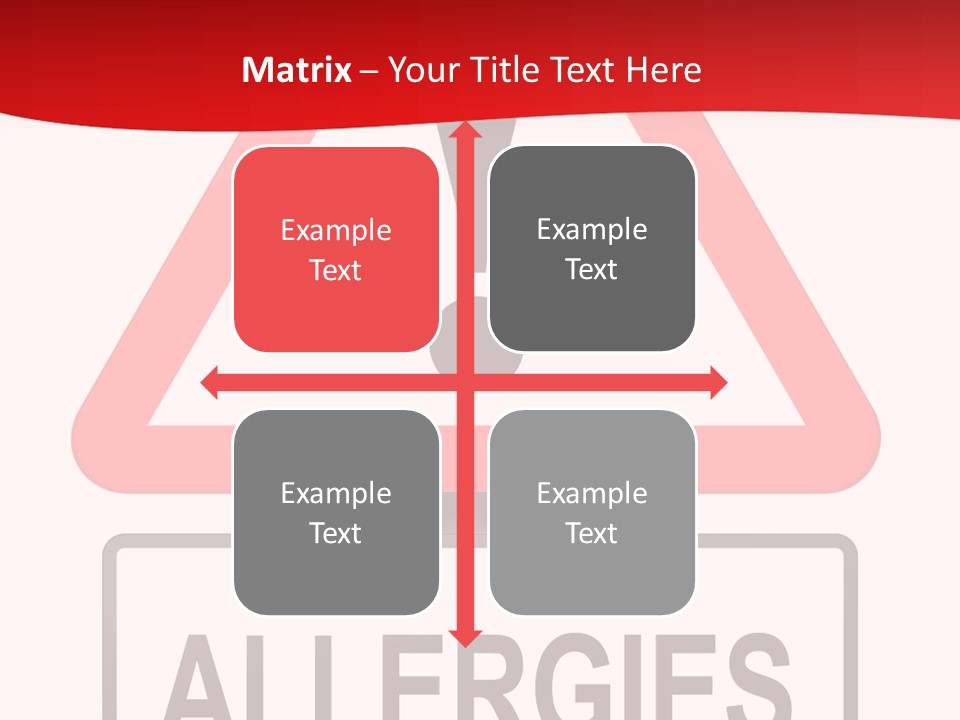 Allergen Treatment Sickness PowerPoint Template