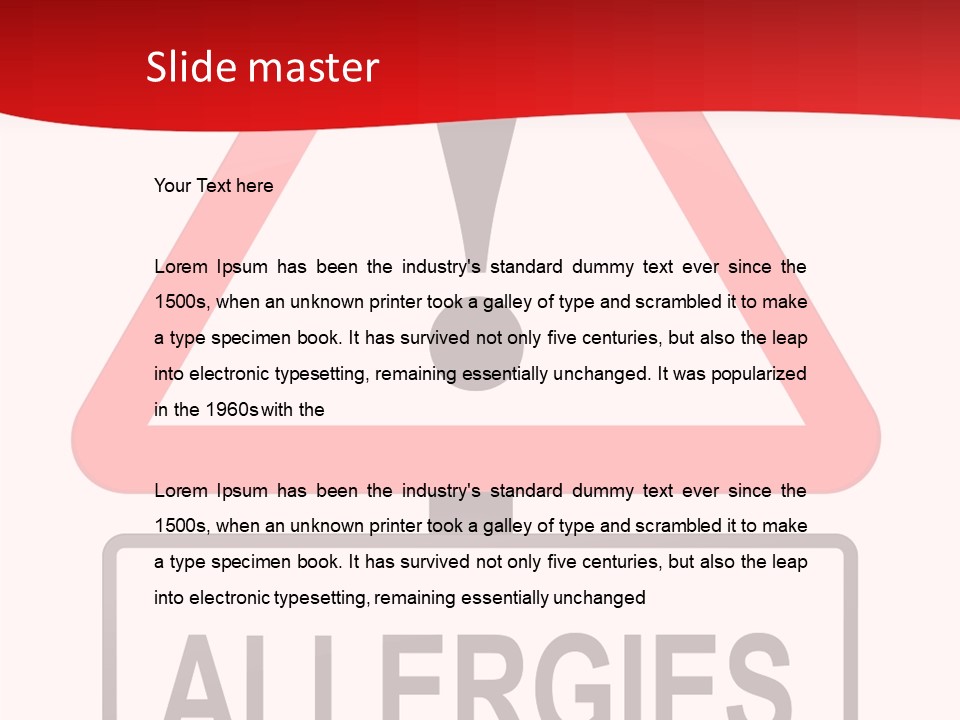 Allergen Treatment Sickness PowerPoint Template