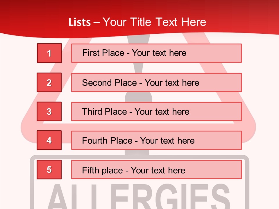 Allergen Treatment Sickness PowerPoint Template