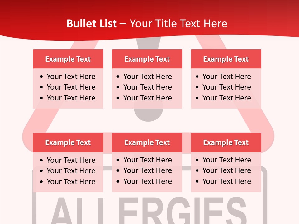 Allergen Treatment Sickness PowerPoint Template