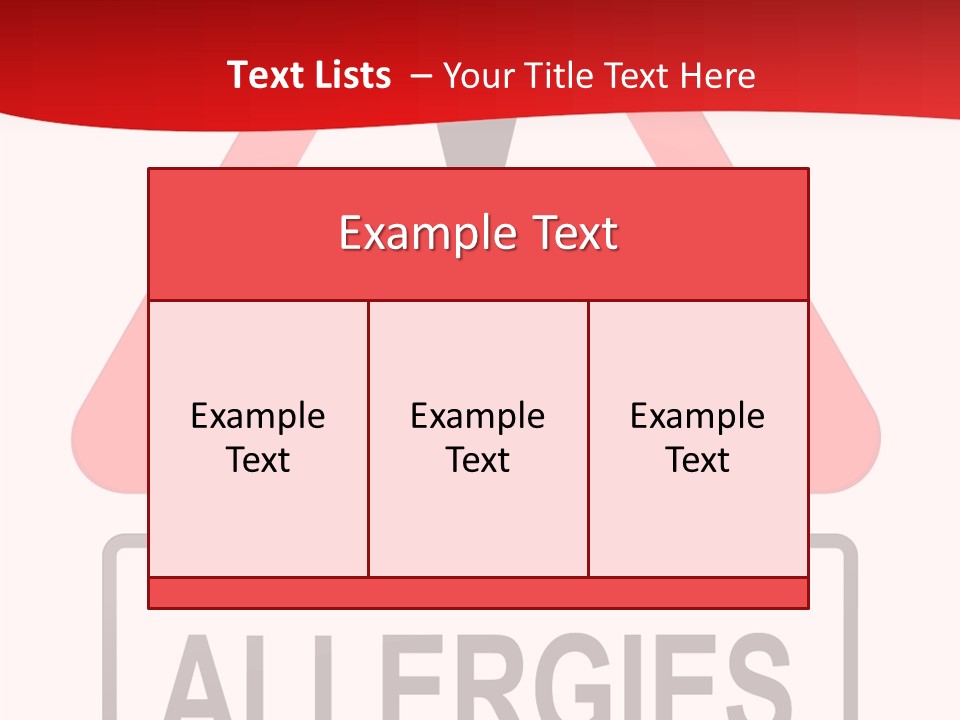 Allergen Treatment Sickness PowerPoint Template