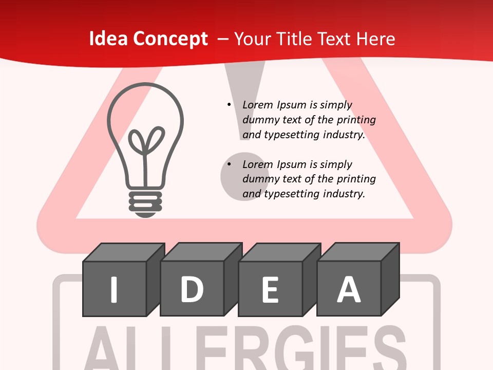 Allergen Treatment Sickness PowerPoint Template
