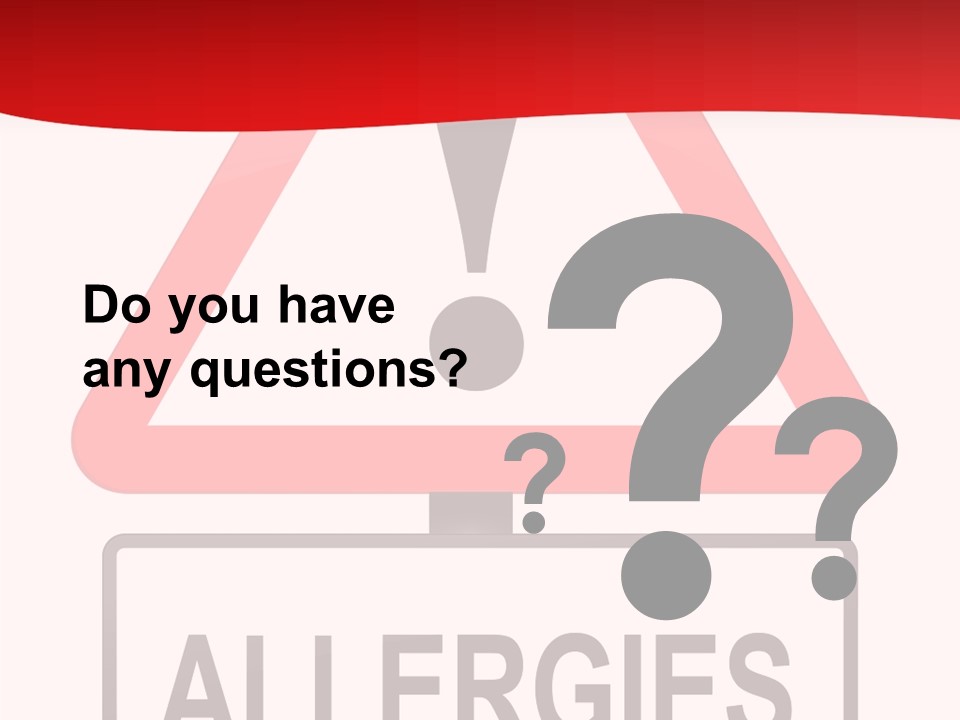 Allergen Treatment Sickness PowerPoint Template