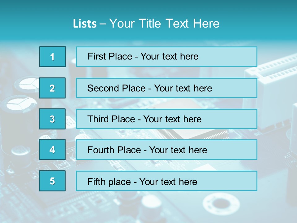 Board Data Card PowerPoint Template