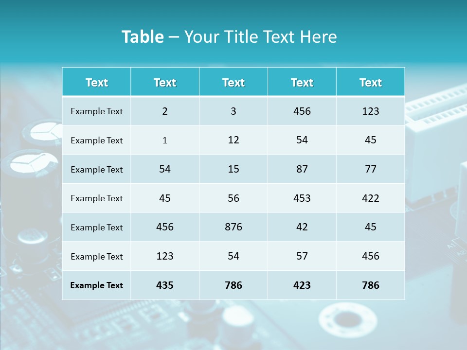 Board Data Card PowerPoint Template