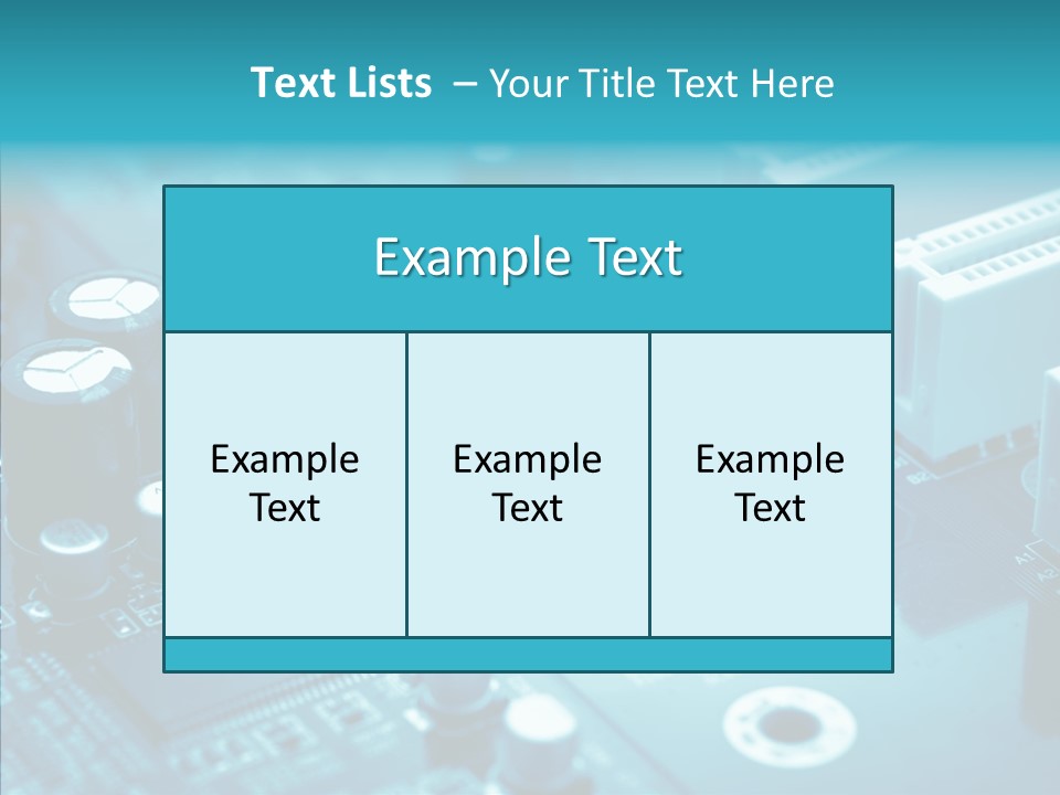 Board Data Card PowerPoint Template