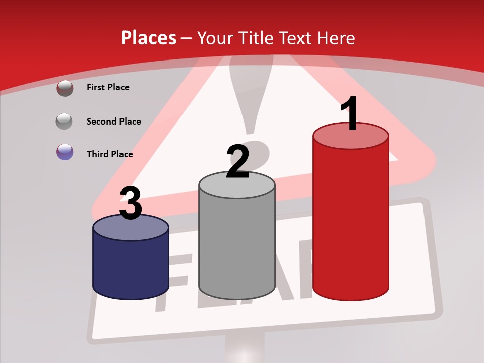 A Red And White Sign With A Question Mark On It PowerPoint Template