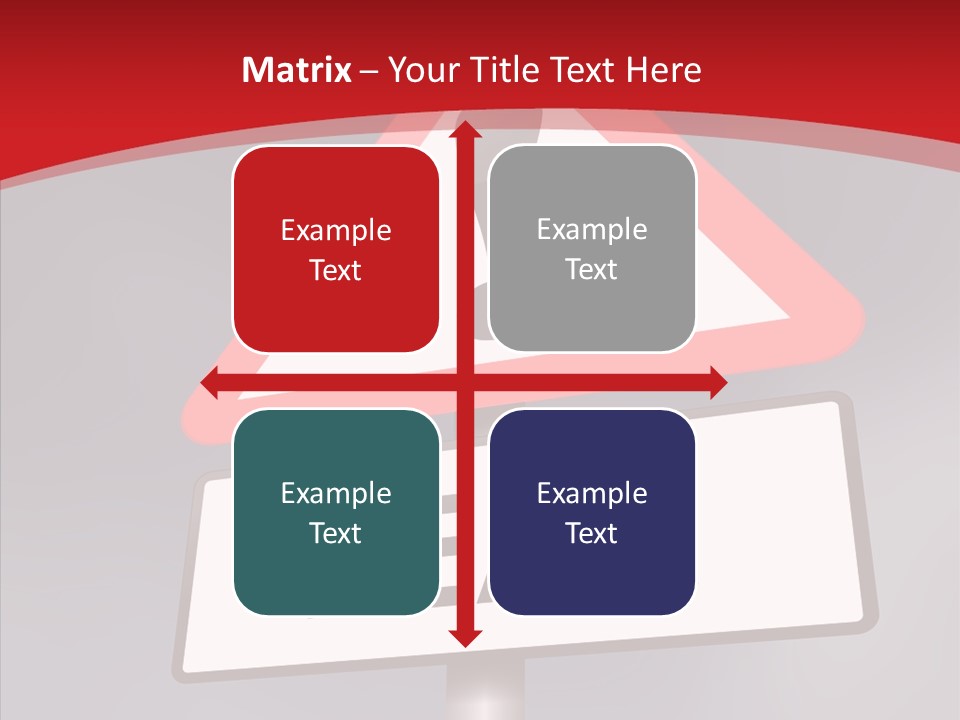 A Red And White Sign With A Question Mark On It PowerPoint Template