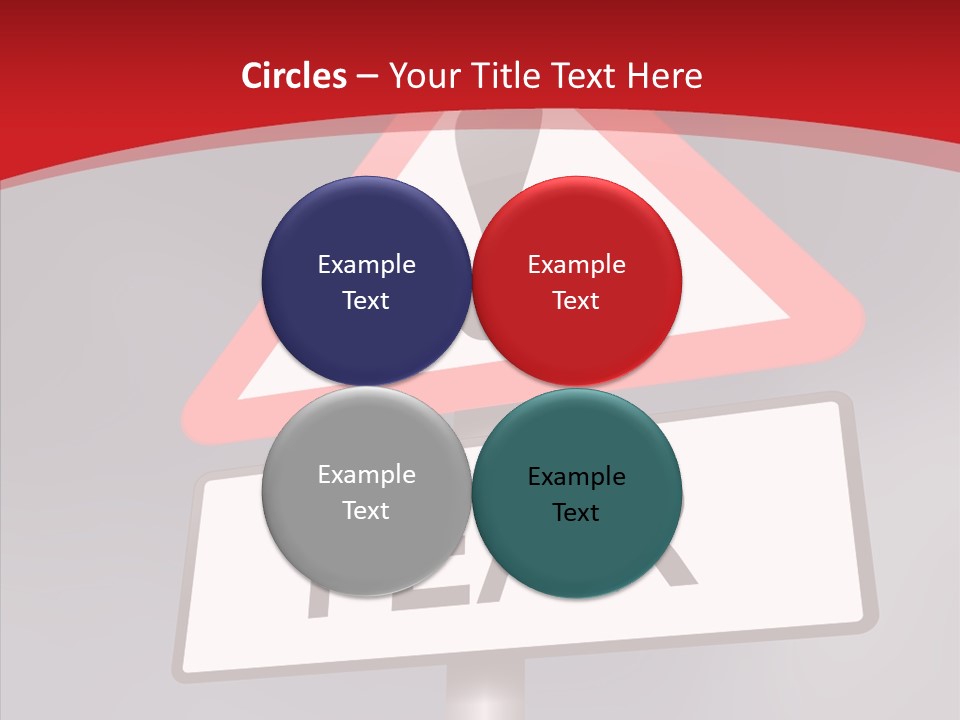 A Red And White Sign With A Question Mark On It PowerPoint Template