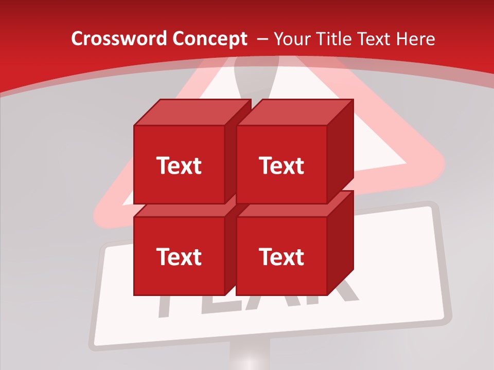 A Red And White Sign With A Question Mark On It PowerPoint Template