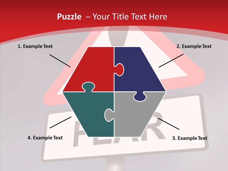 A Red And White Sign With A Question Mark On It PowerPoint Template