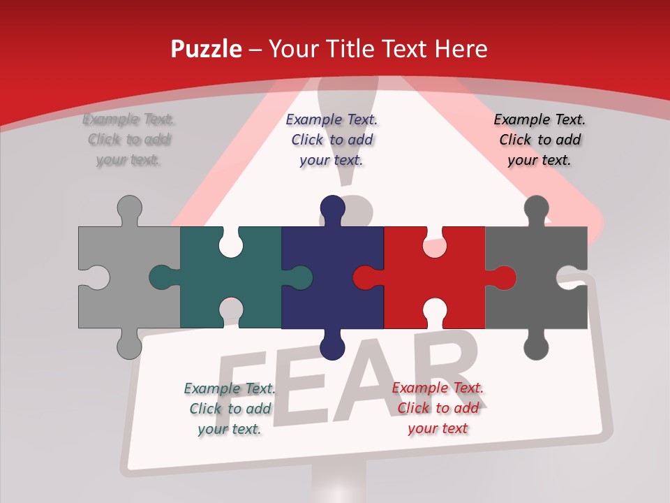 A Red And White Sign With A Question Mark On It PowerPoint Template