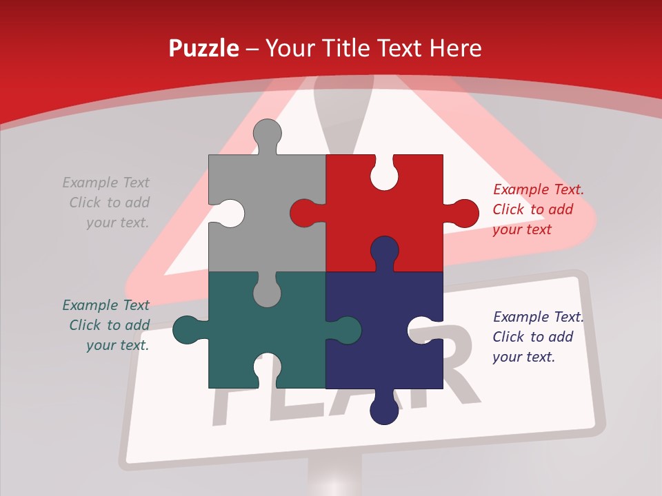 A Red And White Sign With A Question Mark On It PowerPoint Template