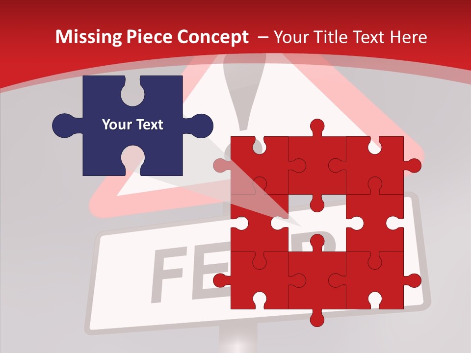 A Red And White Sign With A Question Mark On It PowerPoint Template