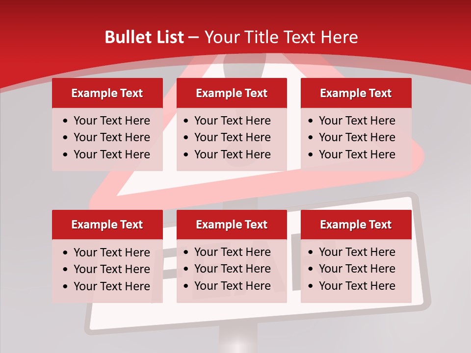 A Red And White Sign With A Question Mark On It PowerPoint Template