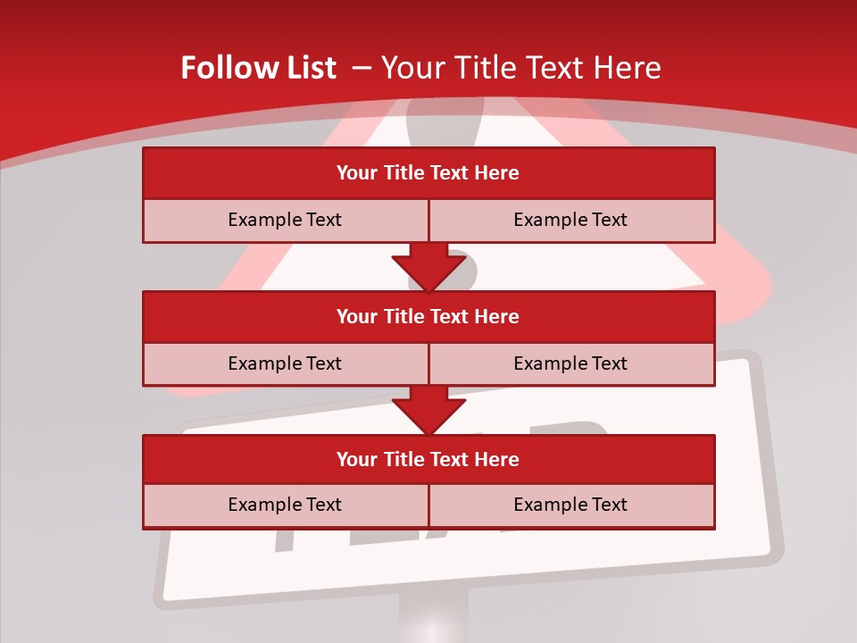 A Red And White Sign With A Question Mark On It PowerPoint Template