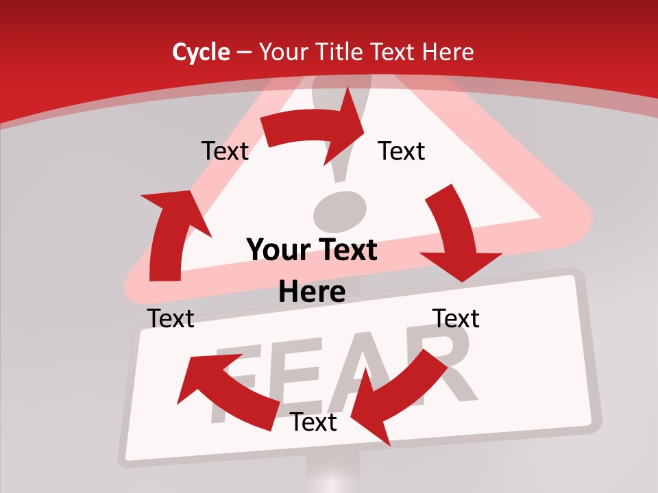 A Red And White Sign With A Question Mark On It PowerPoint Template