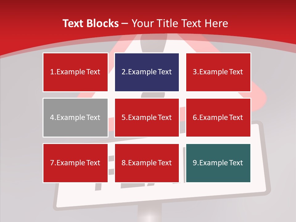 A Red And White Sign With A Question Mark On It PowerPoint Template