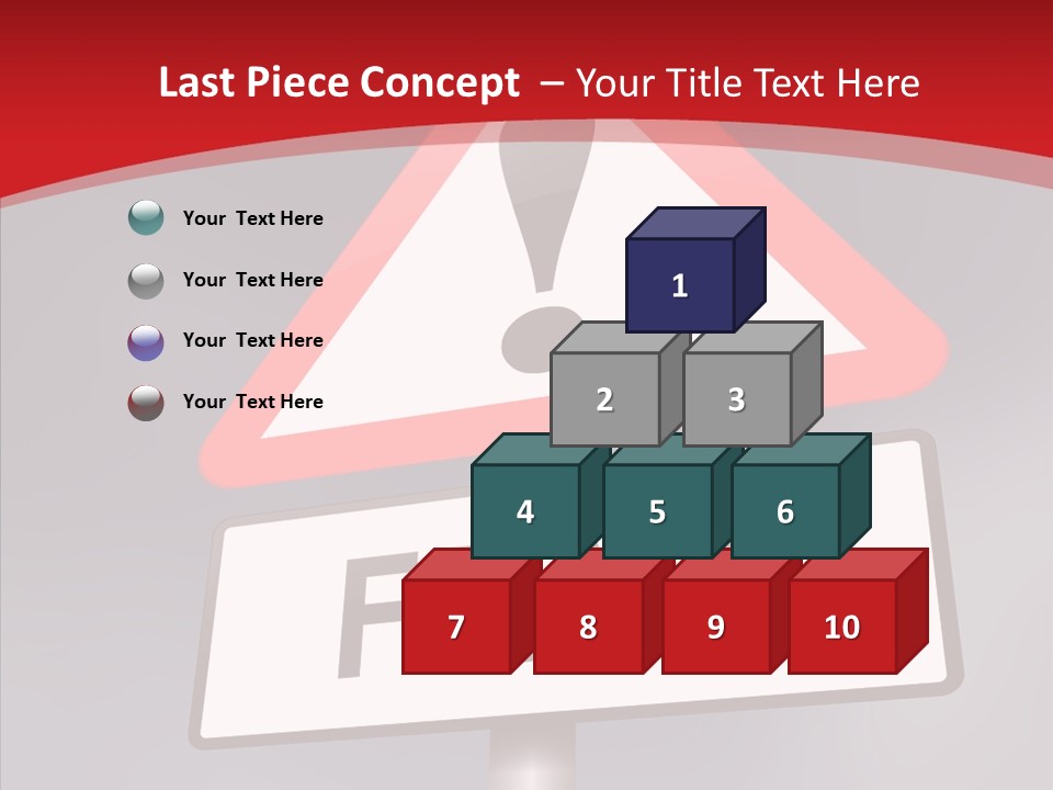 A Red And White Sign With A Question Mark On It PowerPoint Template