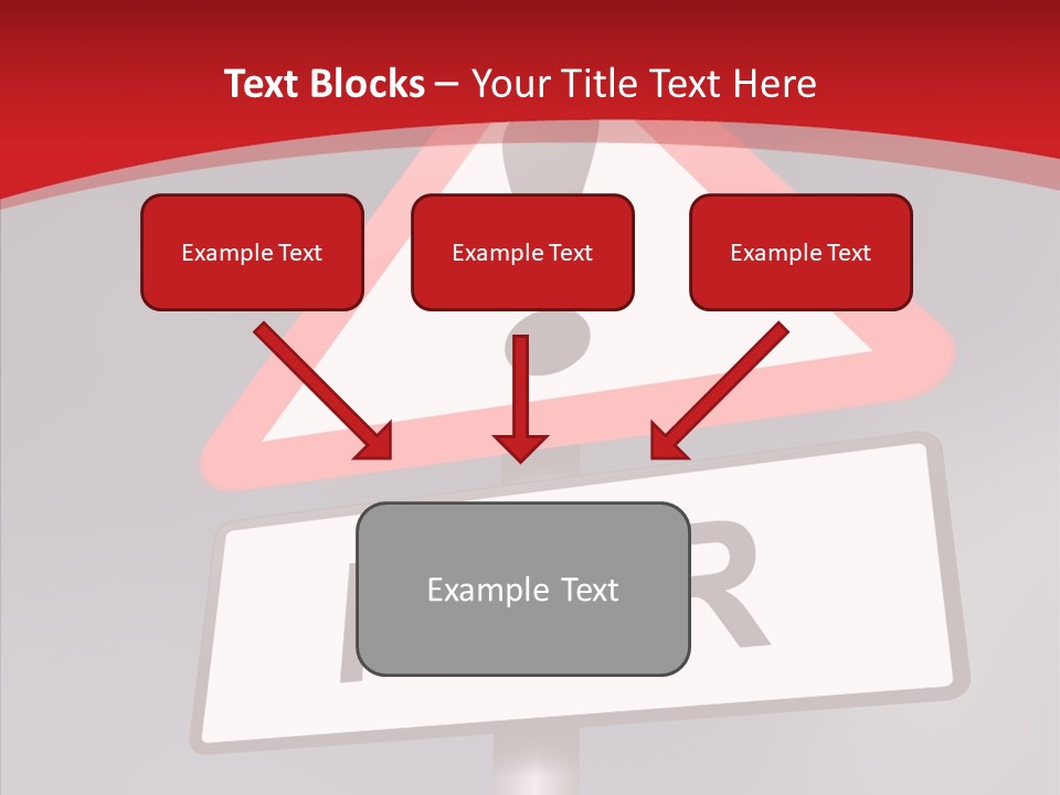 A Red And White Sign With A Question Mark On It PowerPoint Template