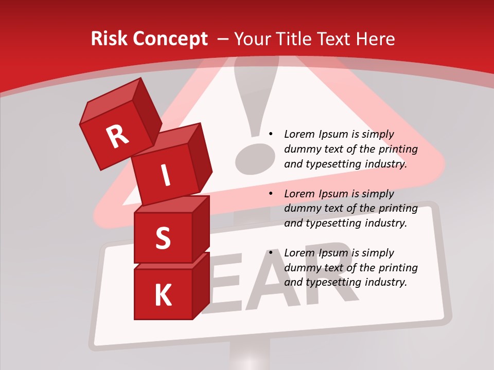 A Red And White Sign With A Question Mark On It PowerPoint Template