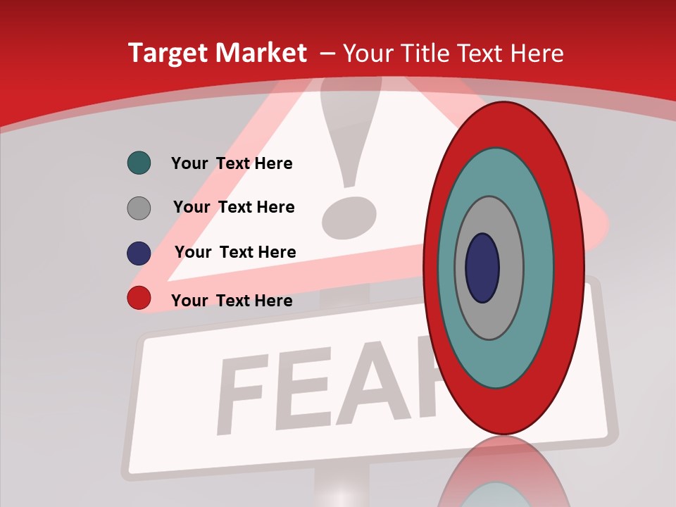 A Red And White Sign With A Question Mark On It PowerPoint Template