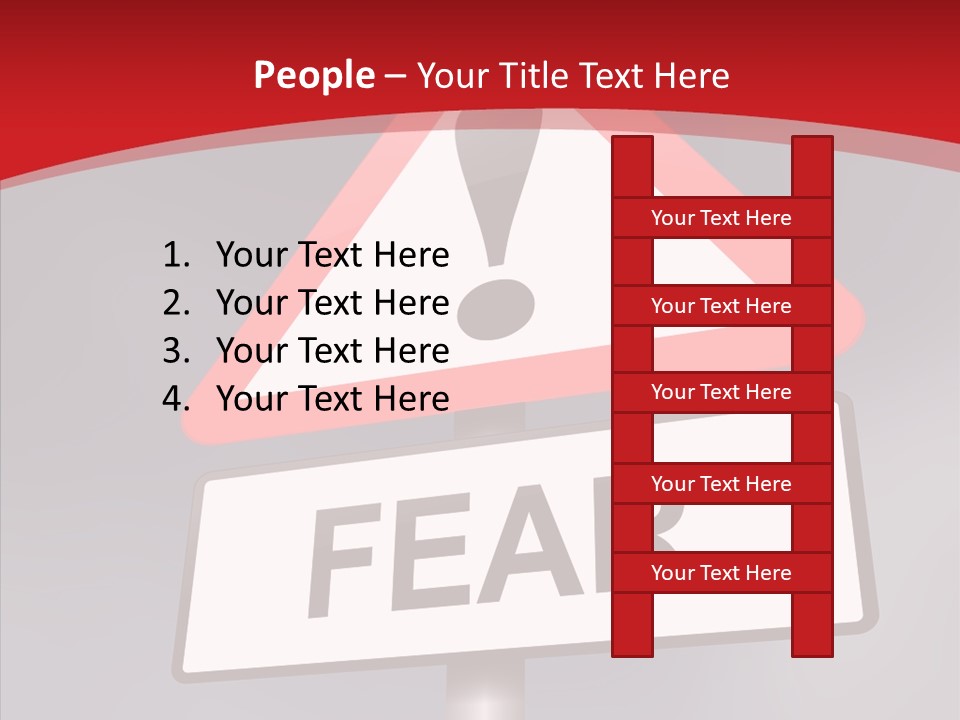 A Red And White Sign With A Question Mark On It PowerPoint Template