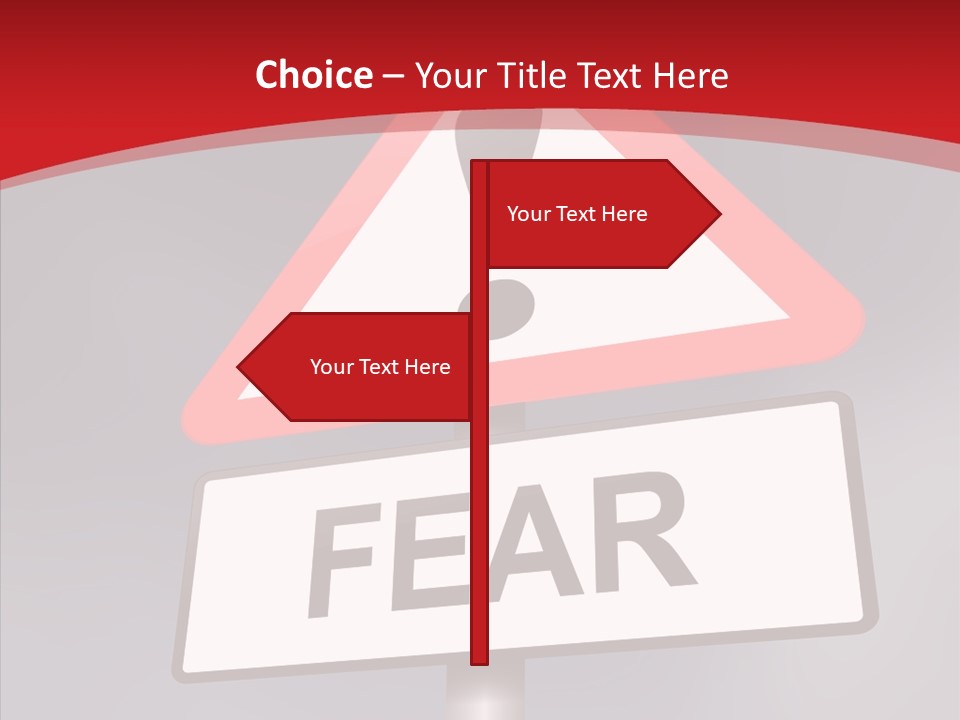 A Red And White Sign With A Question Mark On It PowerPoint Template