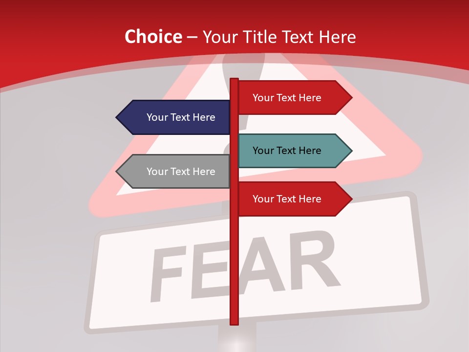 A Red And White Sign With A Question Mark On It PowerPoint Template