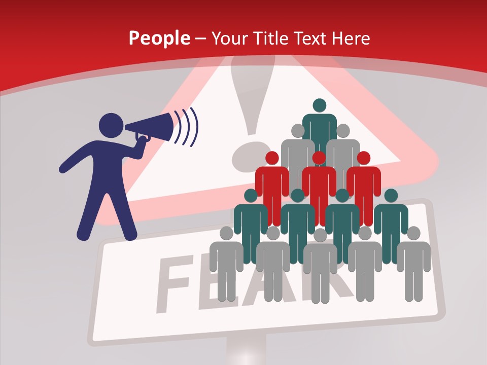 A Red And White Sign With A Question Mark On It PowerPoint Template