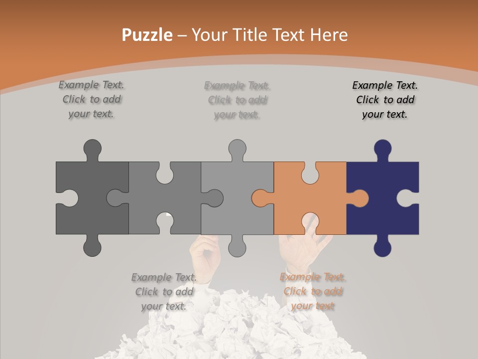 Dark Holding Office PowerPoint Template