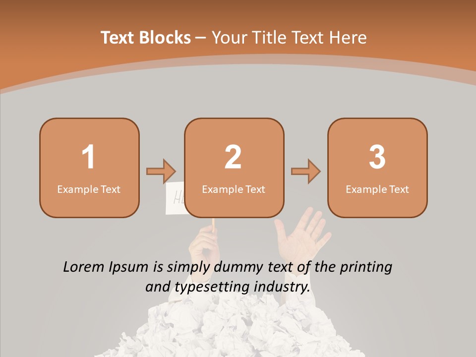 Dark Holding Office PowerPoint Template