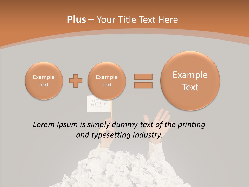 Dark Holding Office PowerPoint Template
