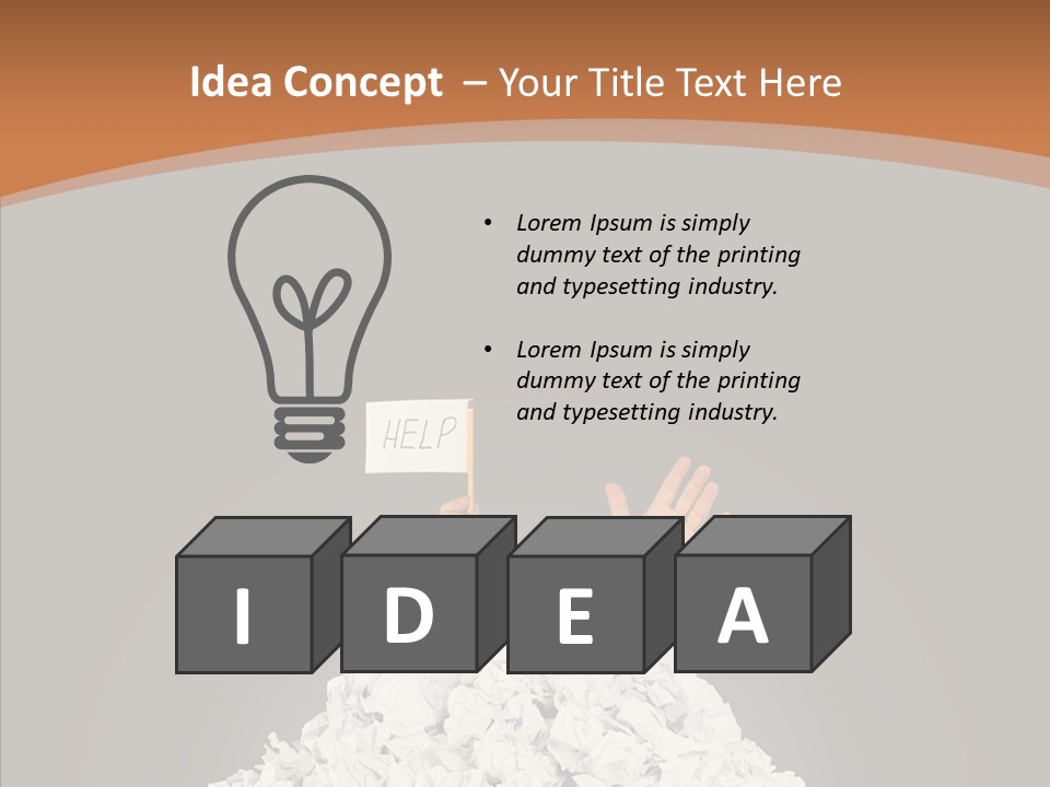 Dark Holding Office PowerPoint Template
