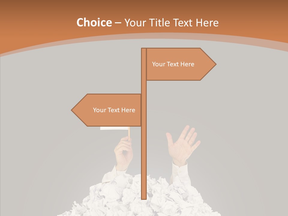 Dark Holding Office PowerPoint Template