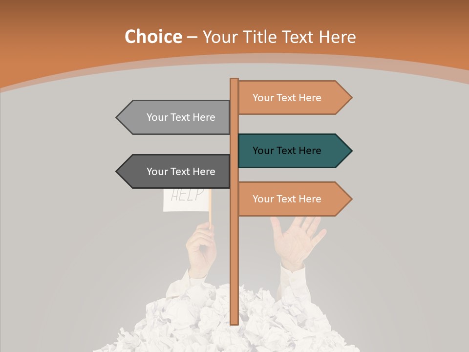 Dark Holding Office PowerPoint Template
