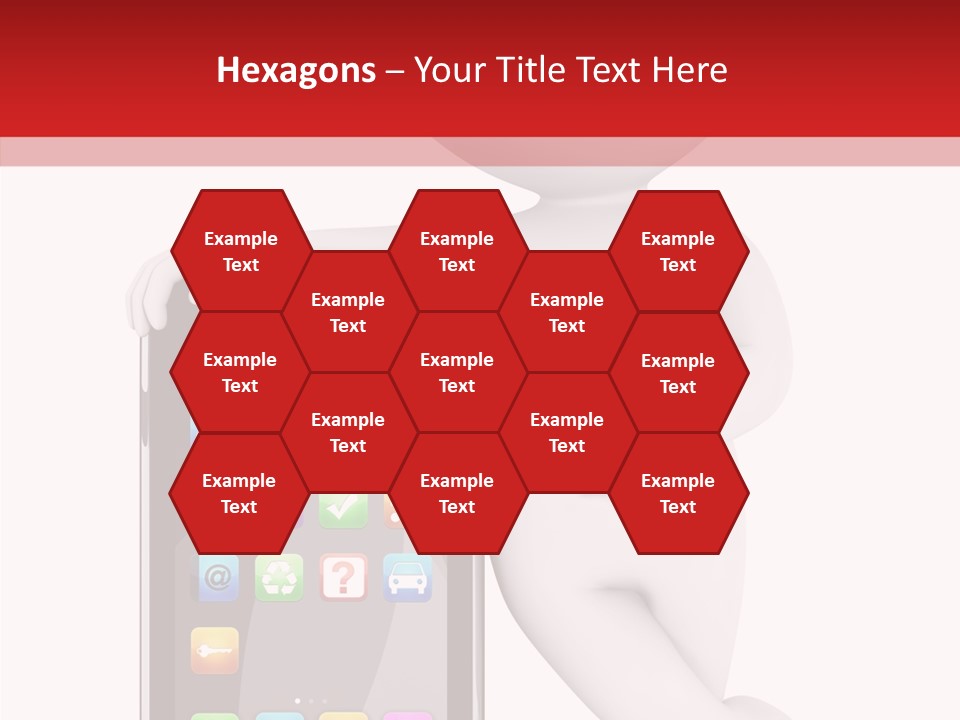 Illustration White Mobility PowerPoint Template