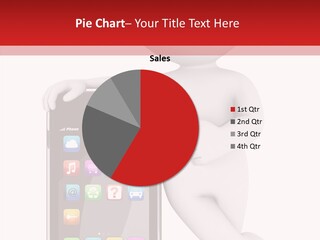 Illustration White Mobility PowerPoint Template