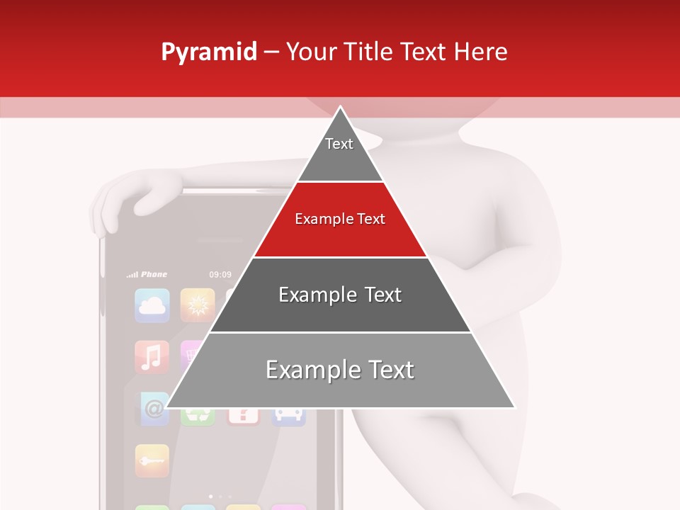 Illustration White Mobility PowerPoint Template