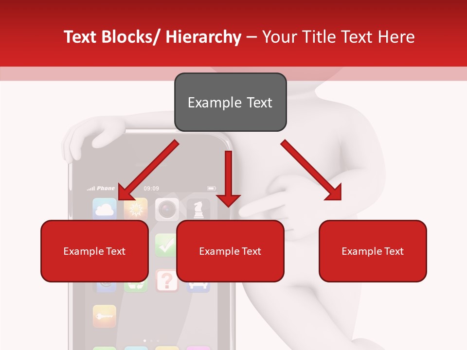 Illustration White Mobility PowerPoint Template
