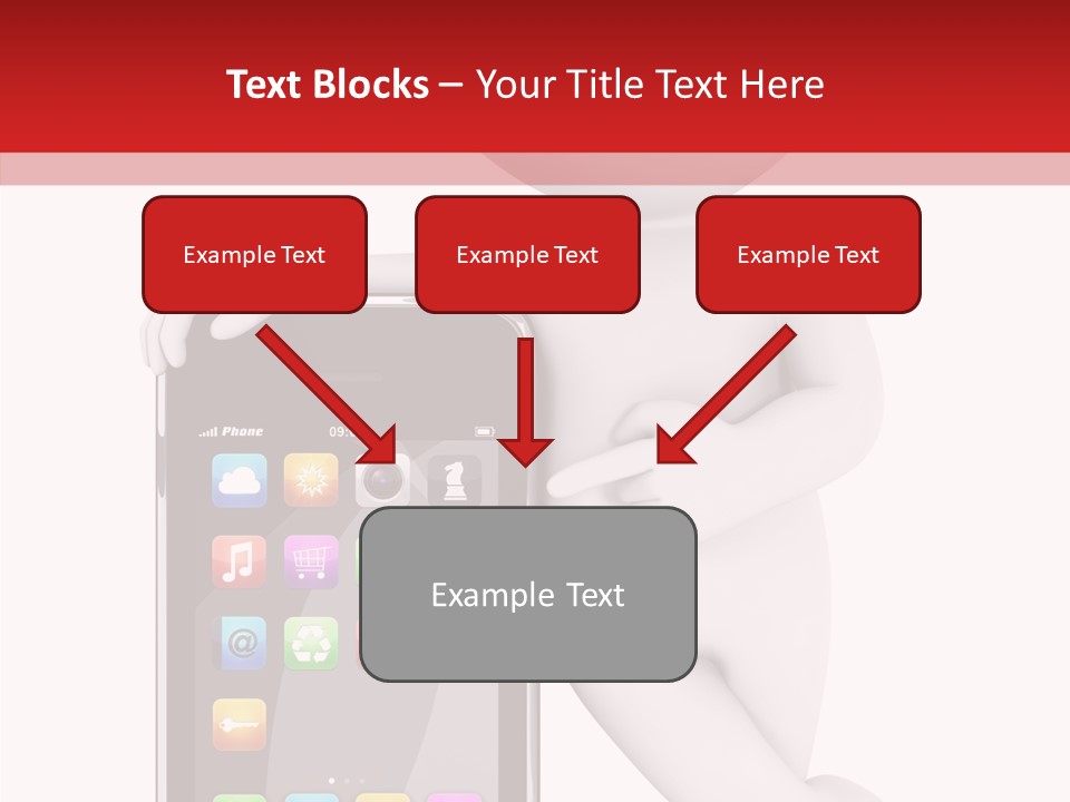 Illustration White Mobility PowerPoint Template